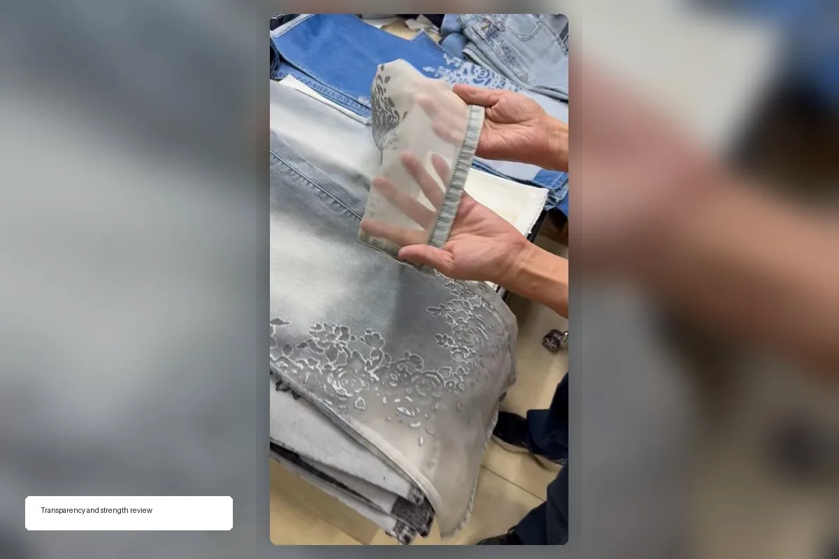 burnout fabric transparency check for apparel sourcing