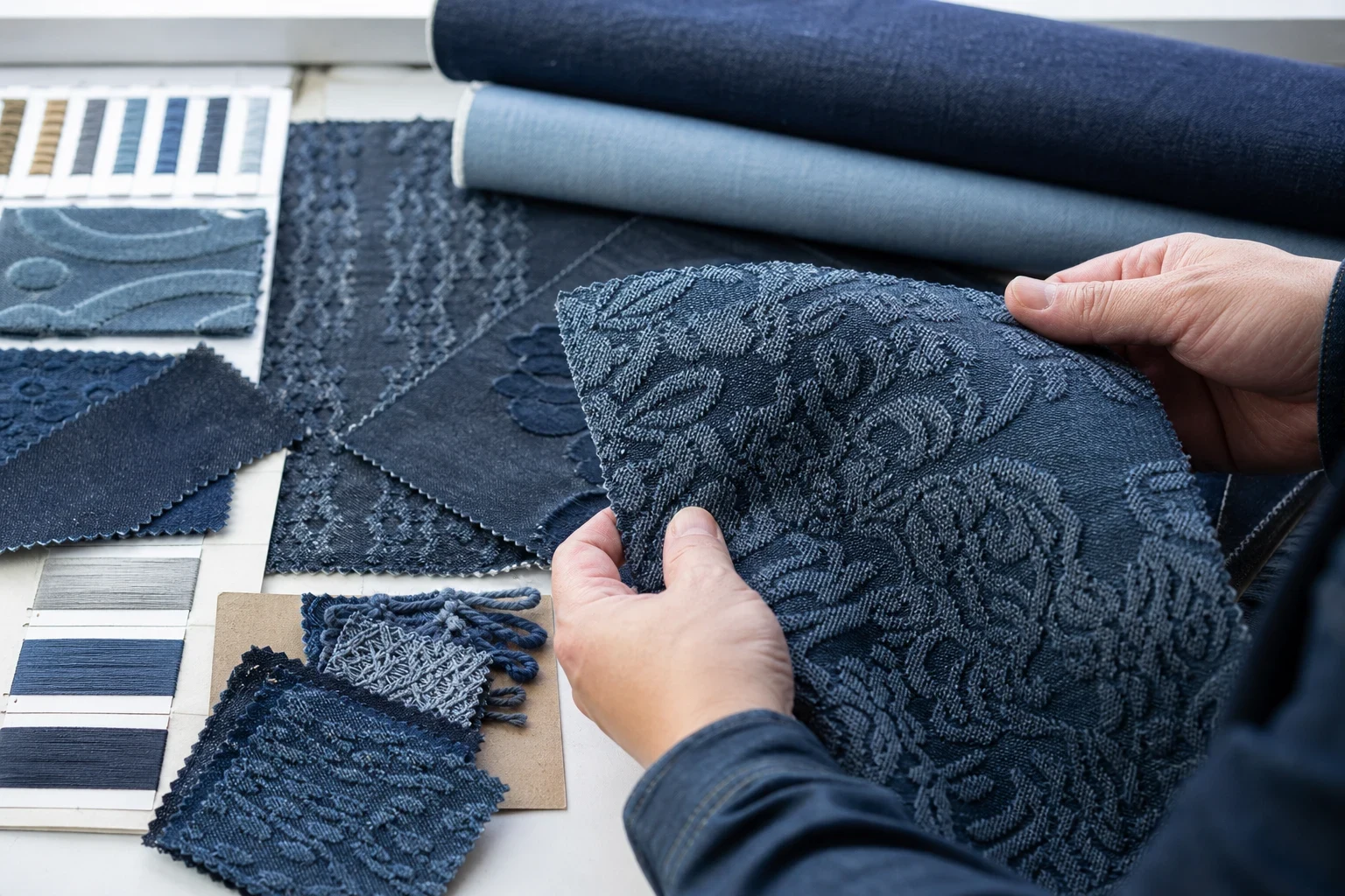 What Is Jacquard Denim Fabric? A Buyer Guide to Pattern Development, Sampling and Bulk QC Why Jacquard Denim Matters for B2B Buyers body ima