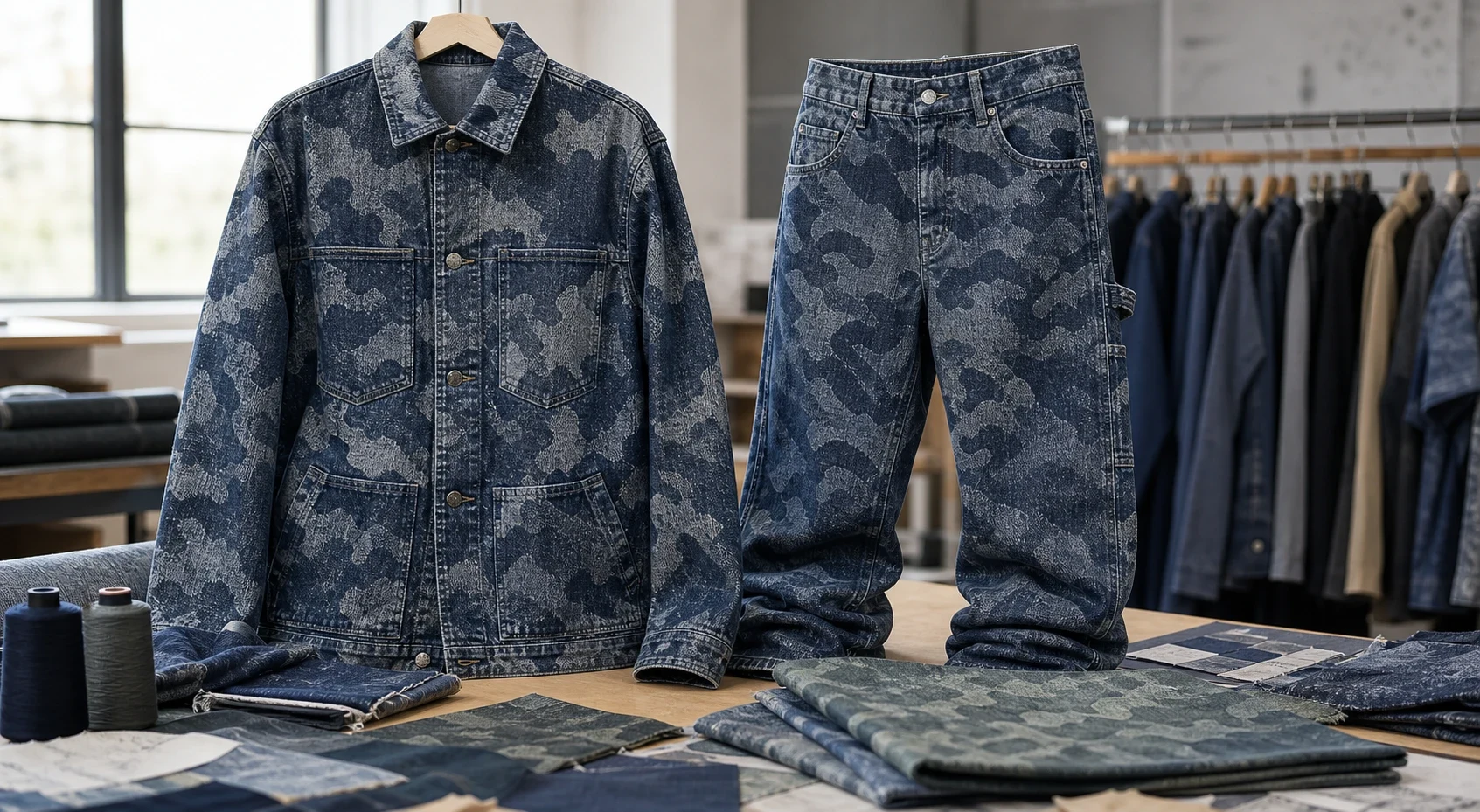 Camo Jacquard Denim: Woven Camouflage for Workwear and Streetwear Choosing Weight and Structure for Streetwear or Workwear body image