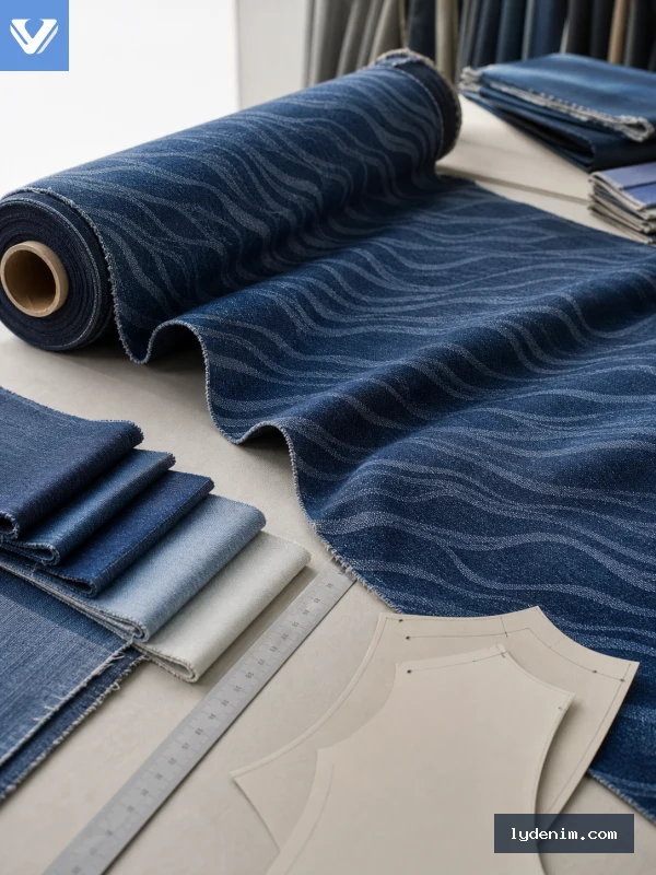 Wave Jacquard Denim Fabric: كيفية الحصول على نسيج متدفق للملابس