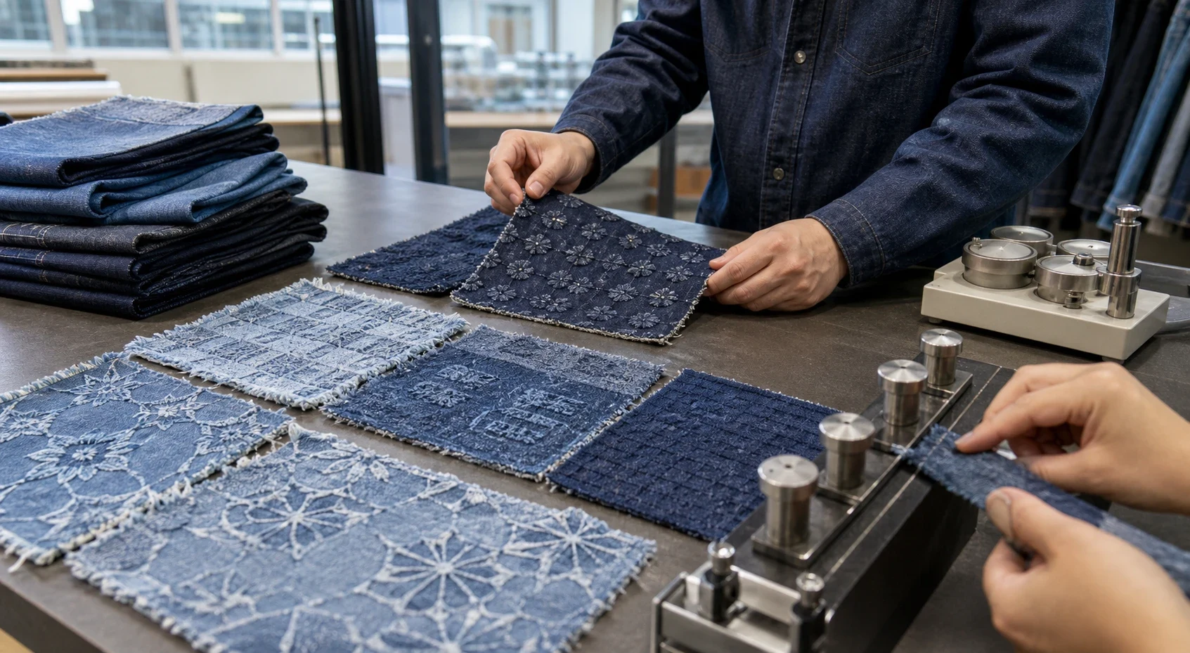 Chenille Jacquard Denim Fabric: Texture, Durability and Bulk คู่มือการจัดหา Which Tests Matter Before Bulk Production body image