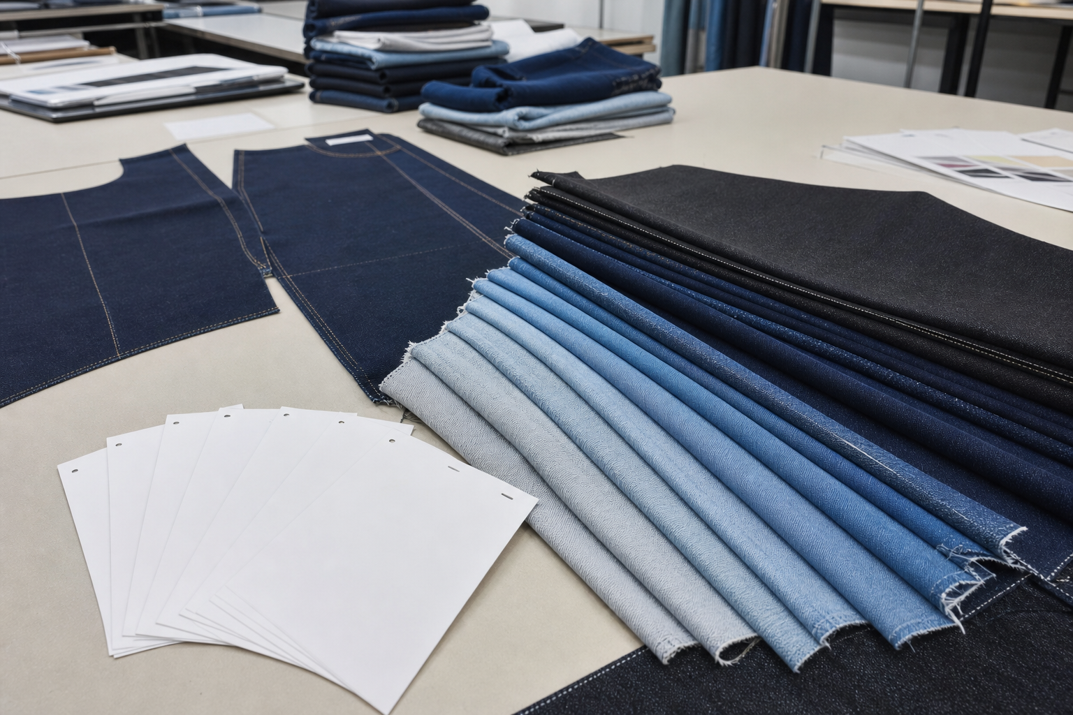 Baggy and wide-leg jeans material and specification review for a buyer brief.