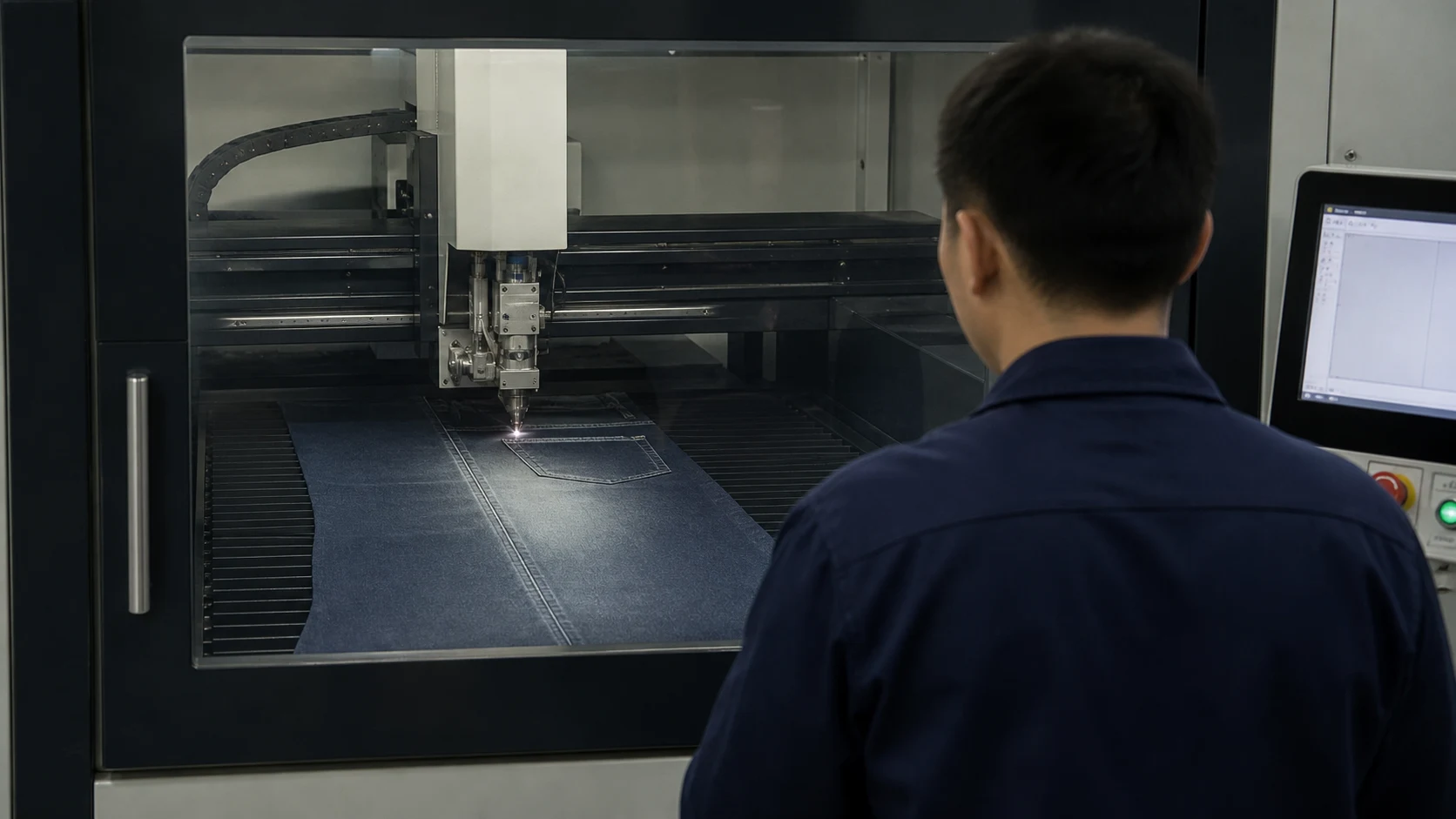 Controlled laser finishing workflow with in-house or approved-partner responsibility checkpoints